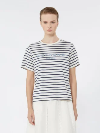 T-shirt in jersey con grafica, blu navy