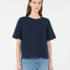 T-shirt in jersey di cotone, blu navy T-shirt in jersey di cotone, blu navy