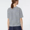 T-shirt in jersey di cotone stampato, blu navy T-shirt in jersey di cotone stampato, blu navy