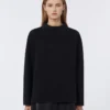 T-shirt in jersey scuba, nero T-shirt in jersey scuba, nero