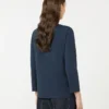 T-shirt in maglia di cotone, blu oltremare T-shirt in maglia di cotone, blu oltremare
