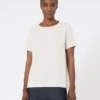 T-shirt in raso, color naturale T-shirt in raso, color naturale