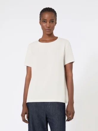 T-shirt in raso, color naturale T-shirt in raso, color naturale