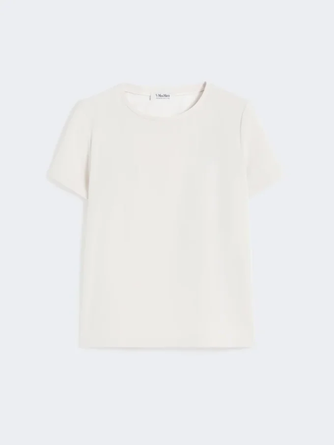 T-shirt in raso, color naturale T-shirt in raso, color naturale