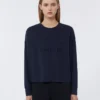 T-shirt oversize in jersey, blu oltremare T-shirt oversize in jersey, blu oltremare