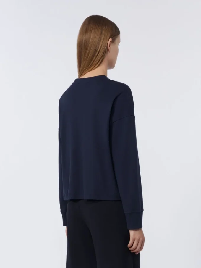 T-shirt oversize in jersey, blu oltremare T-shirt oversize in jersey, blu oltremare