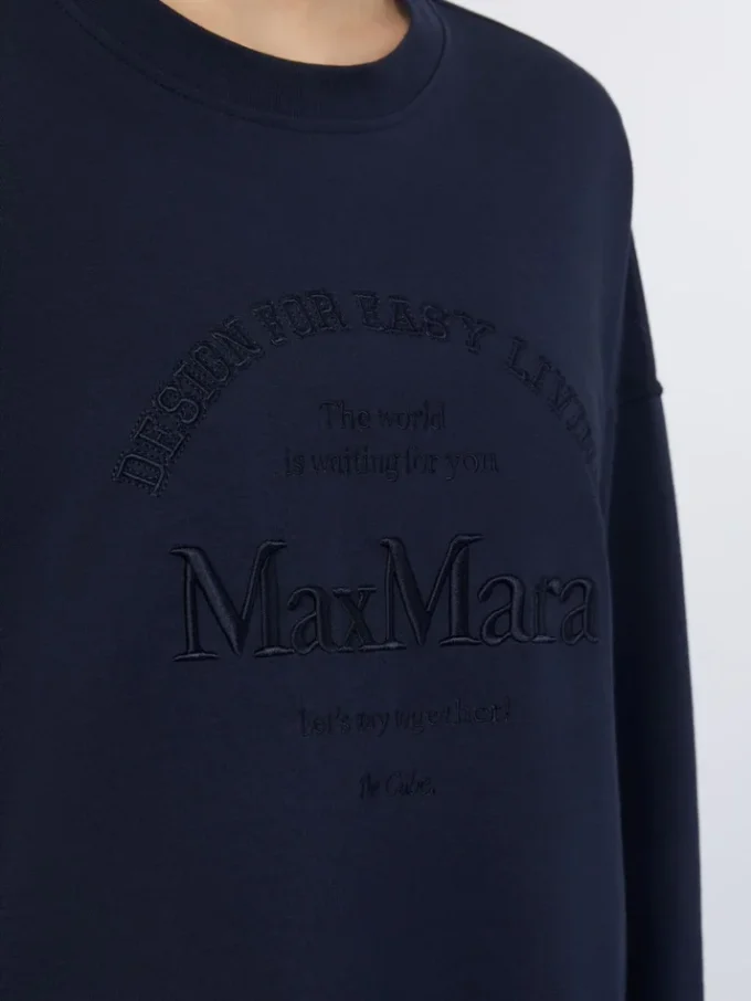 T-shirt oversize in jersey, blu oltremare T-shirt oversize in jersey, blu oltremare