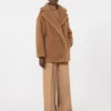 Teddy Bear Icon Coat, color cammello