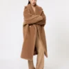 Teddy Bear Icon Coat, color cammello