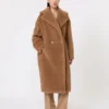 Teddy Bear Icon Coat, color cammello