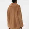 Teddy Bear Icon Coat, color cammello