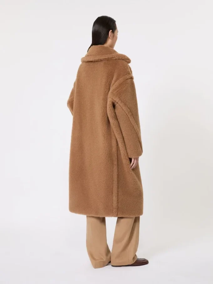 Teddy Bear Icon Coat, color cammello