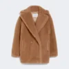 Teddy Bear Icon Coat, color cammello