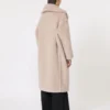Teddy Bear Icon Coat in alpaca e lana, beige