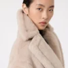 Teddy Bear Icon Coat in alpaca e lana, beige