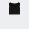 Top in jersey scuba, nero Top in jersey scuba, nero