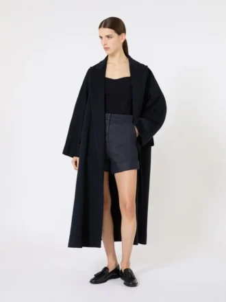Top in maglia di lana, blu oltremare