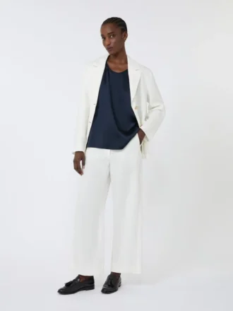 Top in raso, blu notte Top in raso, blu notte