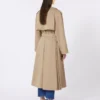 Trench fluido in cotone e nylon, color nocciola Trench fluido in cotone e nylon, color nocciola