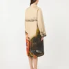 Trench in gabardine idrorepellente fantasia, skin orient