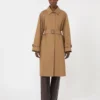 Trench in misto cotone idrorepellente, marrone Trench in misto cotone idrorepellente, marrone