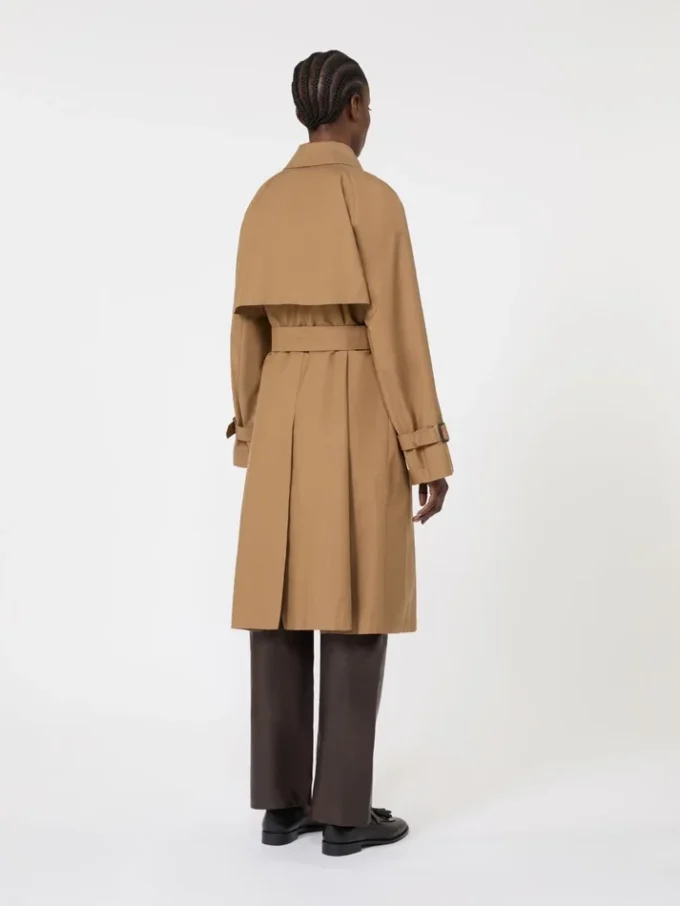 Trench in misto cotone idrorepellente, marrone Trench in misto cotone idrorepellente, marrone