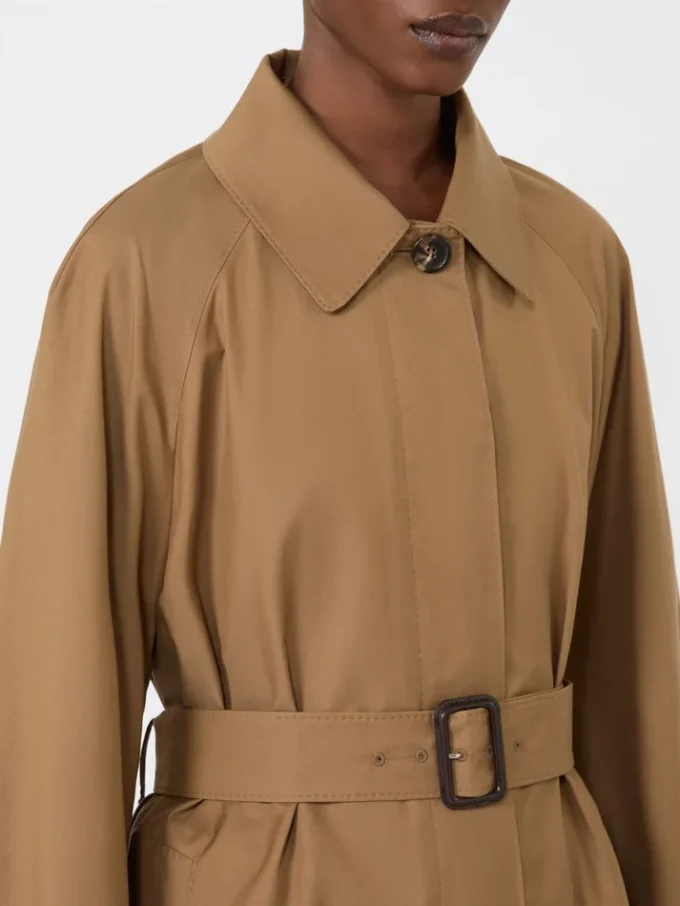 Trench in misto cotone idrorepellente, marrone Trench in misto cotone idrorepellente, marrone