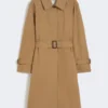 Trench in misto cotone idrorepellente, marrone Trench in misto cotone idrorepellente, marrone