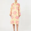 Trench midi in gabardine idrorepellente fantasia, giallo Trench midi in gabardine idrorepellente fantasia, giallo