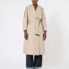 Trench oversize in twill idrorepellente, color sabbia Trench oversize in twill idrorepellente, color sabbia