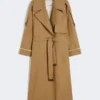 Trench oversize in twill idrorepellente, marrone Trench oversize in twill idrorepellente, marrone
