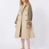 Trench reversibile in gabardine idrorepellente, beige Trench reversibile in gabardine idrorepellente, beige