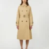 Trench reversibile in gabardine idrorepellente, beige Trench reversibile in gabardine idrorepellente, beige