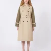 Trench reversibile in gabardine idrorepellente, beige Trench reversibile in gabardine idrorepellente, beige