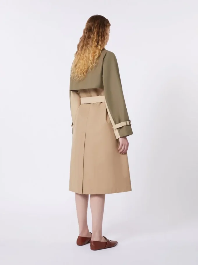 Trench reversibile in gabardine idrorepellente, beige Trench reversibile in gabardine idrorepellente, beige