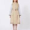 Trench reversibile in gabardine idrorepellente, beige Trench reversibile in gabardine idrorepellente, beige