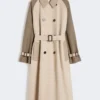 Trench reversibile in gabardine idrorepellente, beige Trench reversibile in gabardine idrorepellente, beige