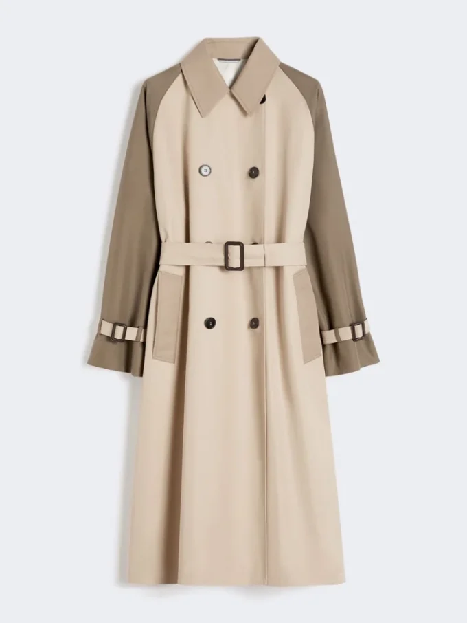 Trench reversibile in gabardine idrorepellente, beige Trench reversibile in gabardine idrorepellente, beige