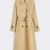 Trench reversibile in gabardine idrorepellente, beige Trench reversibile in gabardine idrorepellente, beige