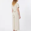 Tuta in viscosa e lino Batavia, beige