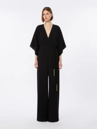 Tuta leggera in cady, nera
