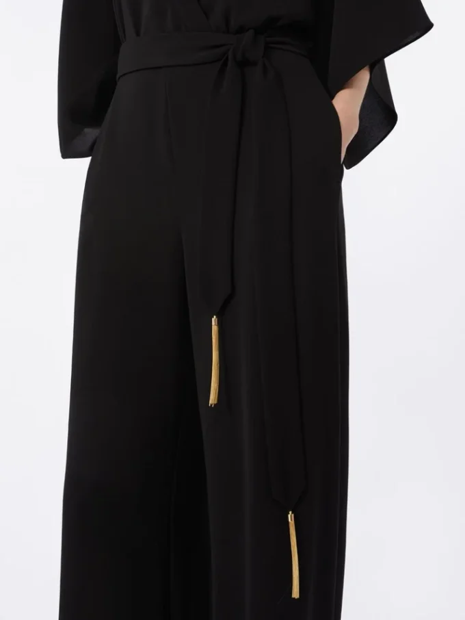 Tuta leggera in cady, nera