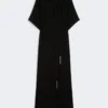 Tuta leggera in cady, nera